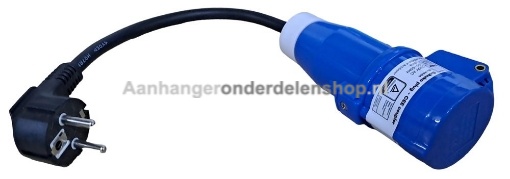 Afbeeldingen van Verloopkabel 40CM 230V AC