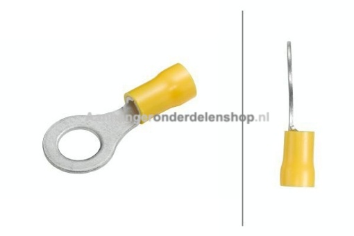 Afbeeldingen van Oogkabelschoen M8 Geel 10 stuks