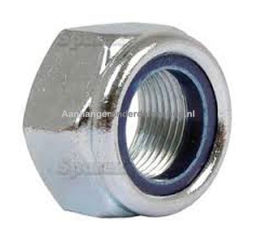 Afbeeldingen van Zeskantborgmoer M12 Verzinkt DIN985