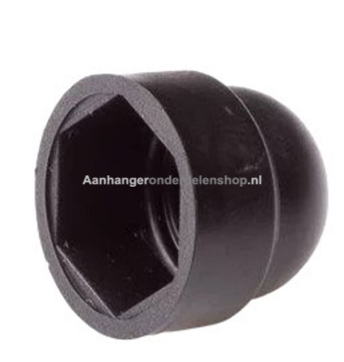 Afbeeldingen van Bout en Moerkappen M8 SW13  Zwart