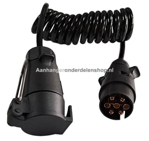 Afbeeldingen van Spiraal Verlengkabel 7 Polig 1.5M
