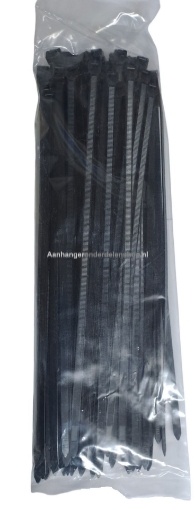 Afbeeldingen van Kabelbinders 7.6 x 370MM Zwart 100ST