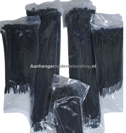Afbeeldingen van Kabelbinders Set 500 Stuks Zwart ACTIE!
