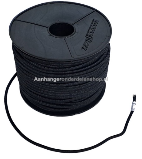 Afbeeldingen van Elastisch koord Ø6MM (Zwart) 100 Meter