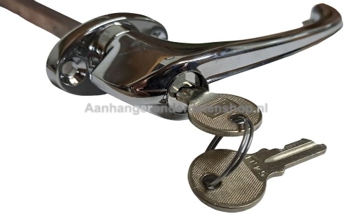 Afbeeldingen van Deurkruk/Deurgreep Verchroomd 8 x 102MM