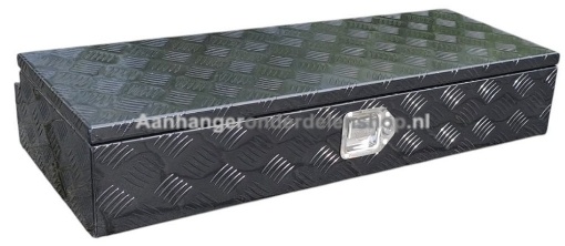 Afbeeldingen van Disselkist 900x380x170MM Aluminium Black