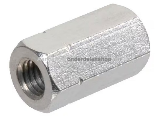 Afbeeldingen van Zeskantverbindingsmoer M8 DIN6334