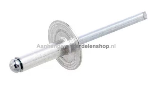 Afbeeldingen van Klinknagel 4.8 x 16MM (grote kop) 10 St.