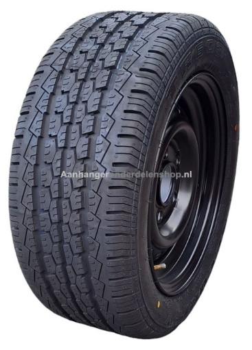 Afbeeldingen van Wiel + Band 195/50R13C ZWART