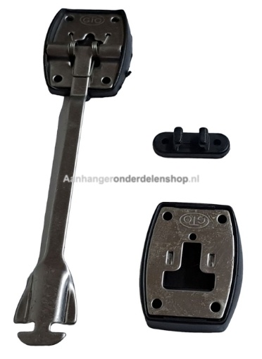 Afbeeldingen van Deurvastzetter, Deurhouder RVS 225MM Set