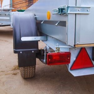 Lading uitsteken aanhanger