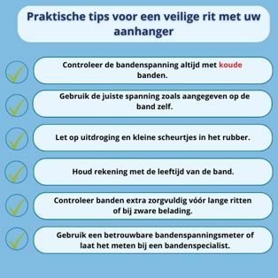 Praktische tips voor aanhangerbanden bijvullen