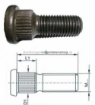 Afbeeldingen van Persbout, Wielbout M12 x1.5  35MM