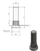 Afbeeldingen van Persbout, Wielbout M12 x1.5  42MM